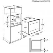 Vgradna mikrovalovna pečica Electrolux LMS4253TMX